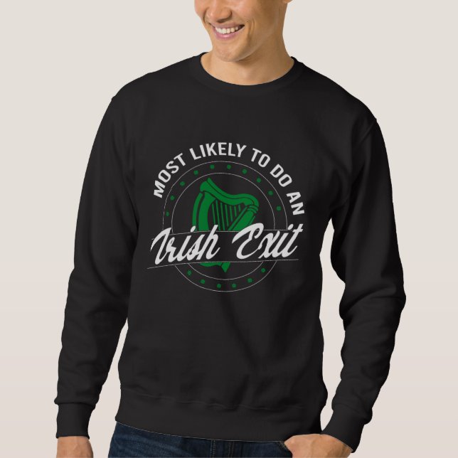 Sweatshirt Plus susceptible de faire une sortie irlandaise St (Devant)