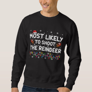 Sweatshirt Plus susceptible de tirer sur la famille de rennes