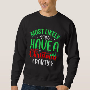 Sweatshirt Plus susceptible d'humour de Noël Pjs famille appa