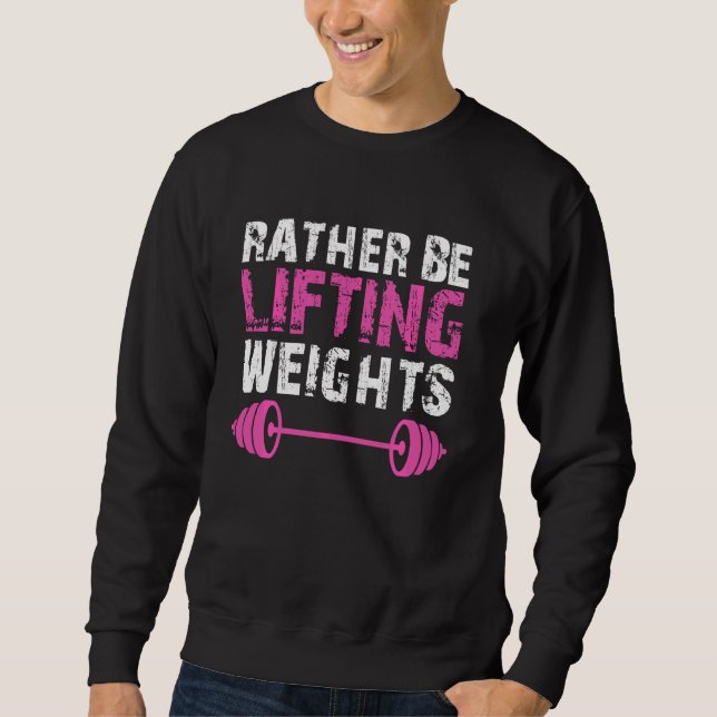 Sweatshirt Plutôt Lifting Poids Barbell Gym Fitness Quot (Devant)