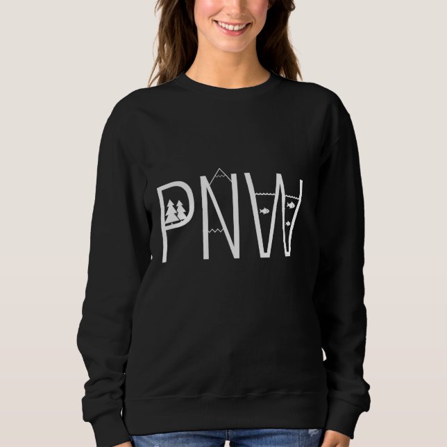 Sweatshirt PNW Pacific Northwest Oregon Washington Nature Out (Devant)