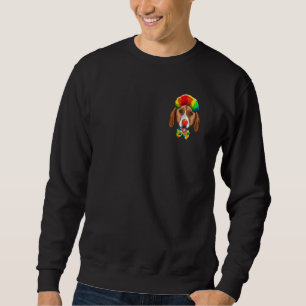 Sweatshirt Poche de chien de cirque Foxhound américain Clown