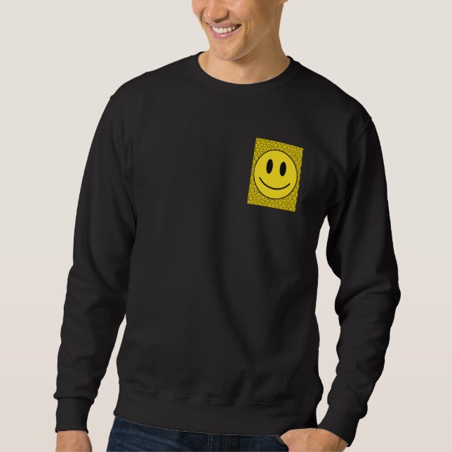 Sweatshirt Pocket Smiling Face Costume Happy Cute Smile Trend (Devant)