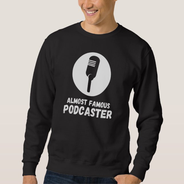 Sweatshirt Podcast Host Podcaster Podcasting Podcasting Socia (Devant)