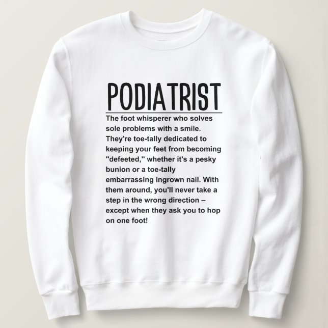 Sweatshirt Podiatre (Design devant)
