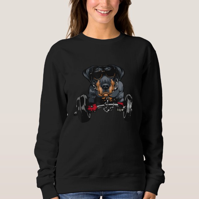 Sweatshirt Poids-lifter Doberman - Poids Canine Dog L (Devant)