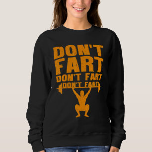 Sweatshirt Poids Pour Hommes Cool Powerlifter Fart Plaisanter