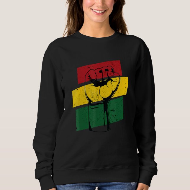 Sweatshirt Poing élevé Black Power Africa Blm 1 (Devant)