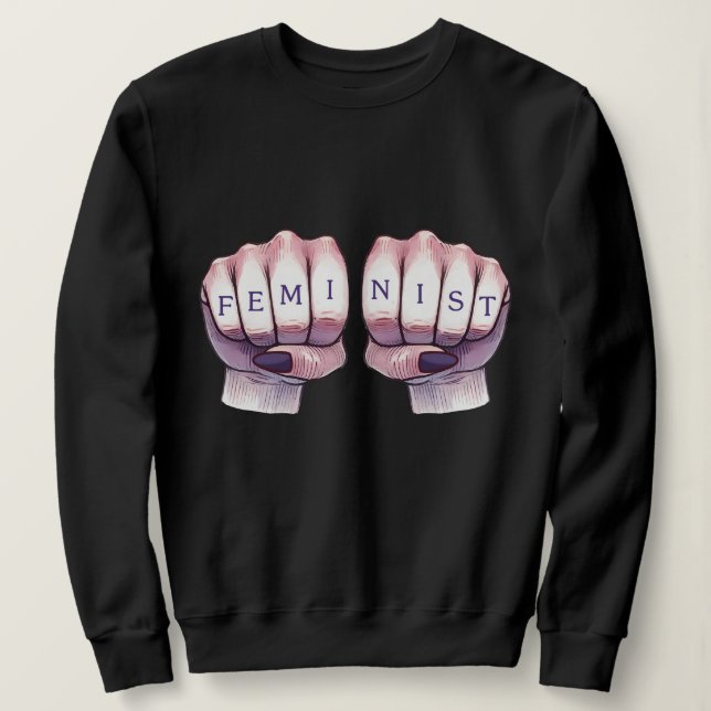 Sweatshirt Poings féministes (Design devant)