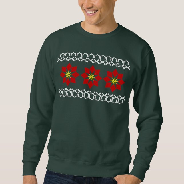 Sweatshirt Poinsettias (Devant)
