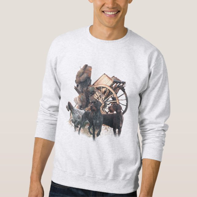Sweatshirt Pointer à poil dur allemand (Devant)