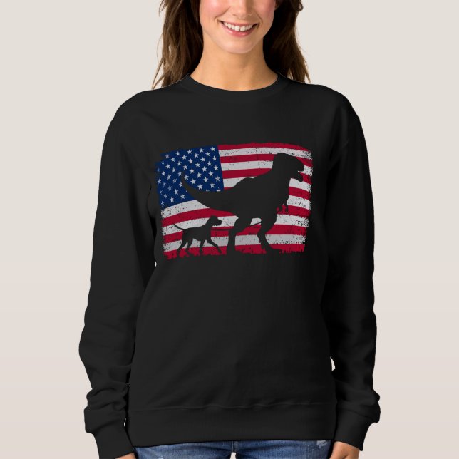 Sweatshirt Pointeur Rtro Allemand Raccourci 4 juillet Ameri (Devant)