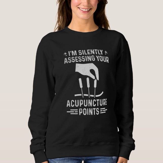 Sweatshirt Points d'acupuncture  Points du corps pour la méde (Devant)