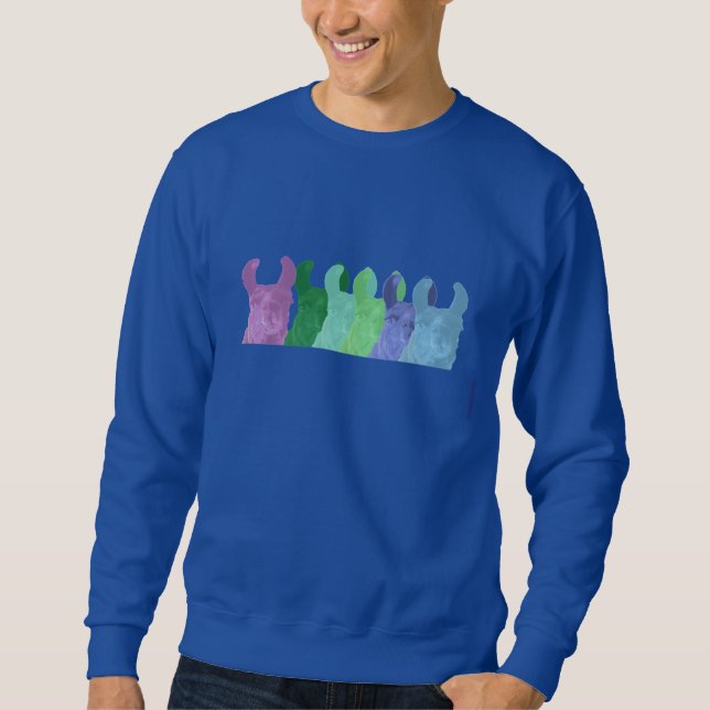 Sweatshirt Pois doux de lama : Le lama sage de chef de (Devant)