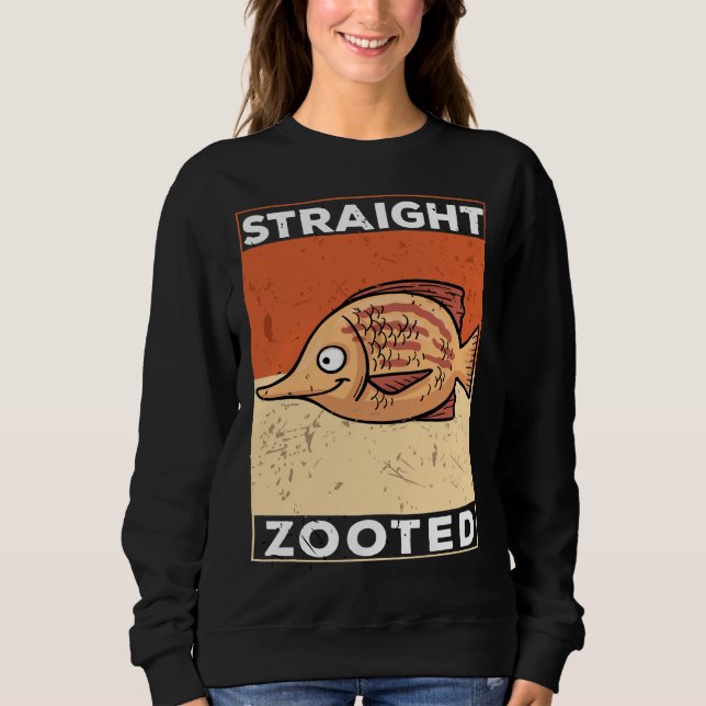 Sweatshirt Poisson Absolument Torqué Zooted (Devant)