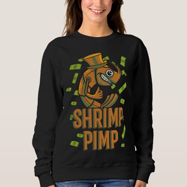 Sweatshirt Poisson Aquarium Crevettes Pimo (Devant)