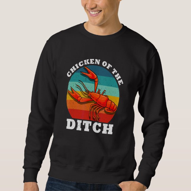 Sweatshirt Poisson-Crawfish Poulet De L'Épicerie Cajun Ditch (Devant)