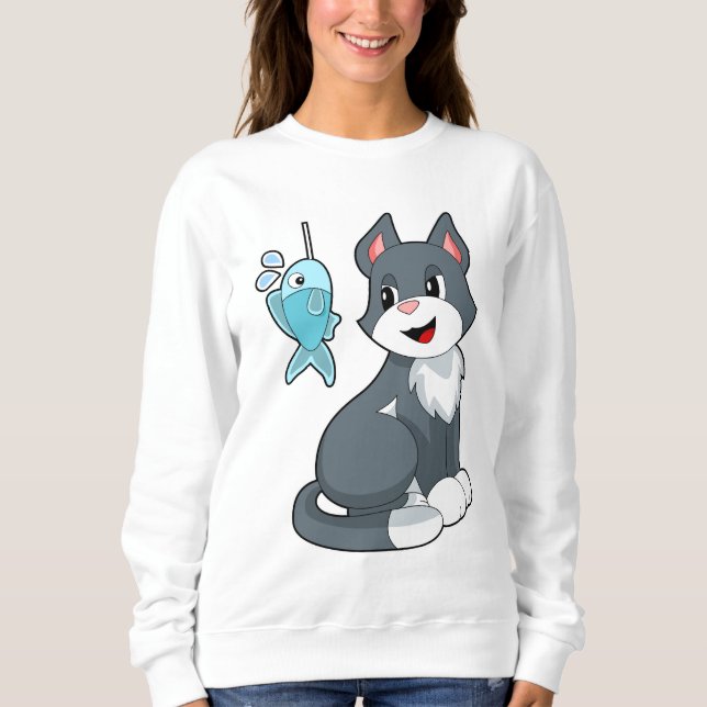 Sweatshirt Poisson de chat (Devant)