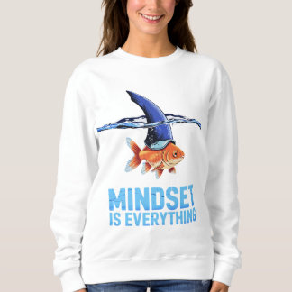Sweatshirt "Poisson d'or à menton de requin - Motivation insp