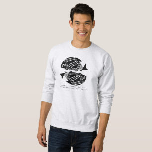 Sweatshirt Poisson Double, Mimbres Poterie Design T-shirt