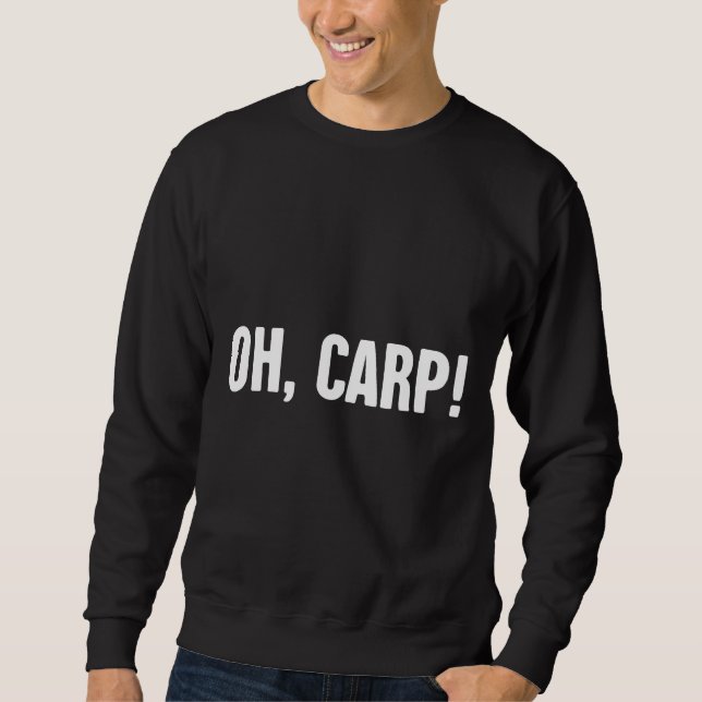 Sweatshirt Poisson En Carpe Pour La Pêche À La Carpe (Devant)