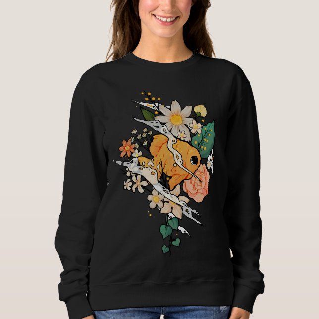 Sweatshirt Poisson En Fleurs (Devant)