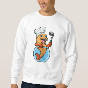 Sweatshirt Poisson en verre comme cuire avec cuillère à soupe