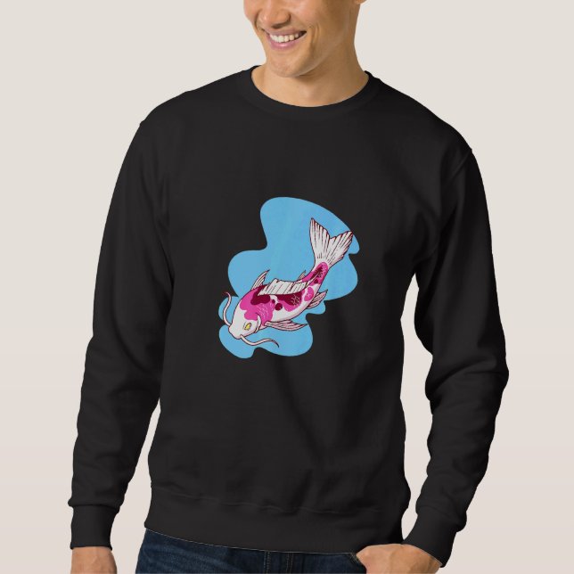 Sweatshirt Poisson japonais Koi 123456 (Devant)