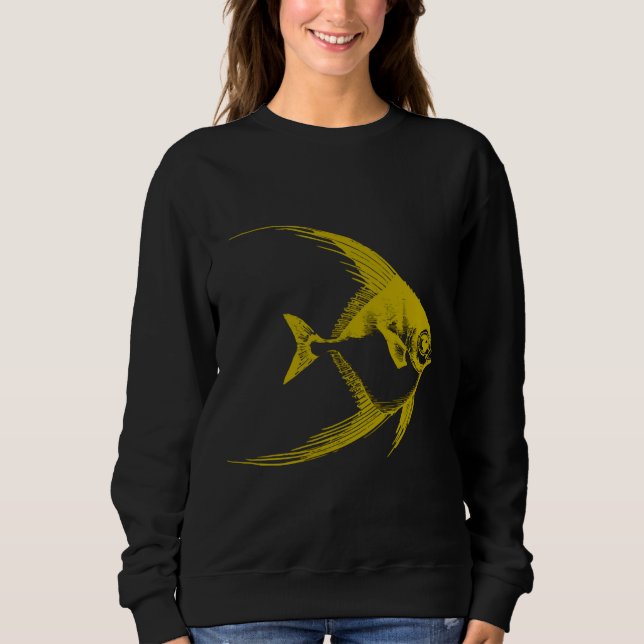 Sweatshirt Poisson jaune (Devant)