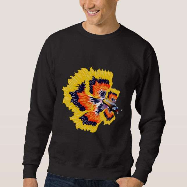 Sweatshirt Poisson jaune (Devant)
