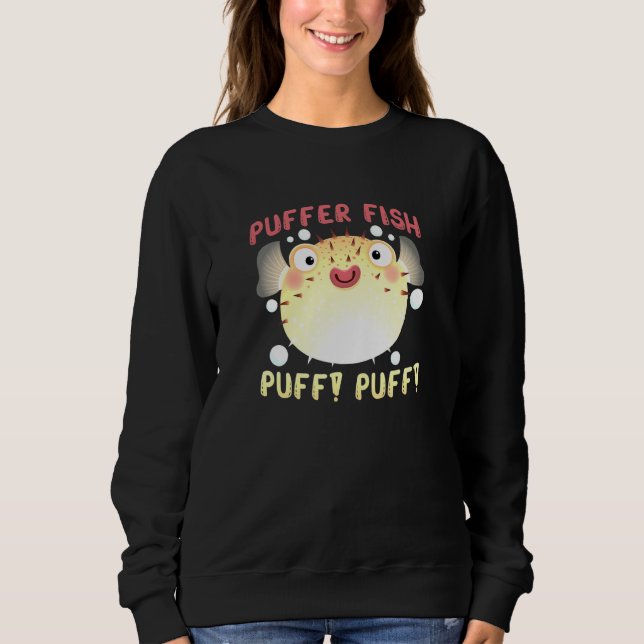 Sweatshirt Poisson Puffer Poisson Puff Poisson Fou Poisson Ga (Devant)