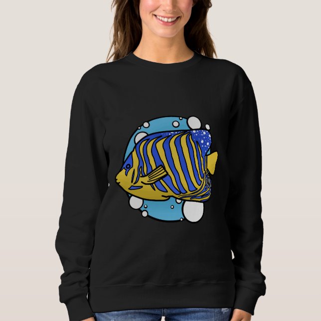 Sweatshirt Poisson tropical 1014 (Devant)