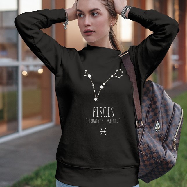 Sweatshirt Poissons | Constellation Zodiaque personnalisée (Créateur téléchargé)