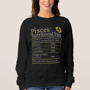 Sweatshirt Poissons Nutrition Astrologie Signe Zodiaque Horos