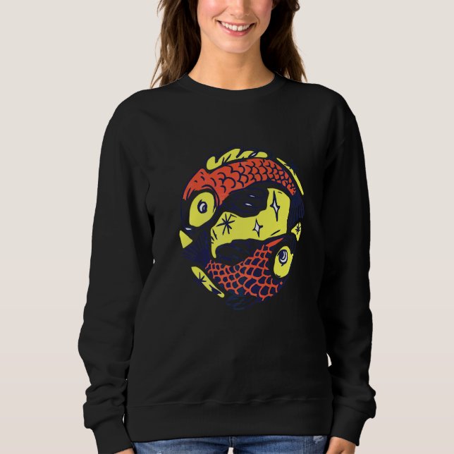 Sweatshirt Poissons Poissons Astrologie (Devant)
