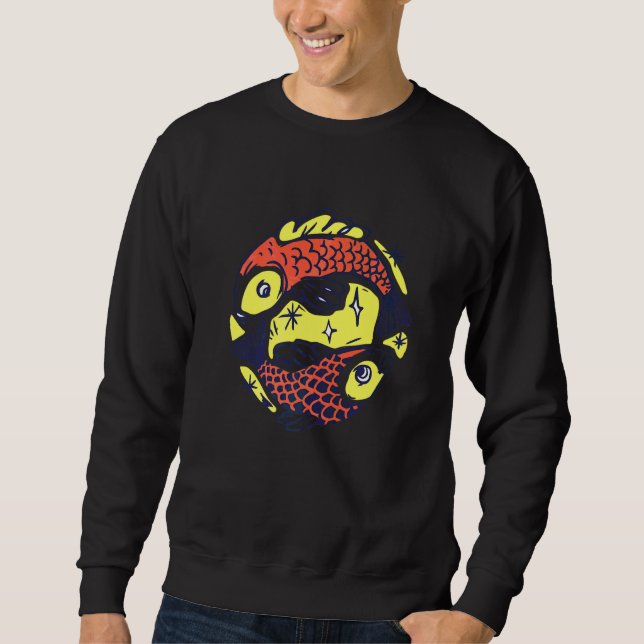 Sweatshirt Poissons Poissons Astrologie (Devant)