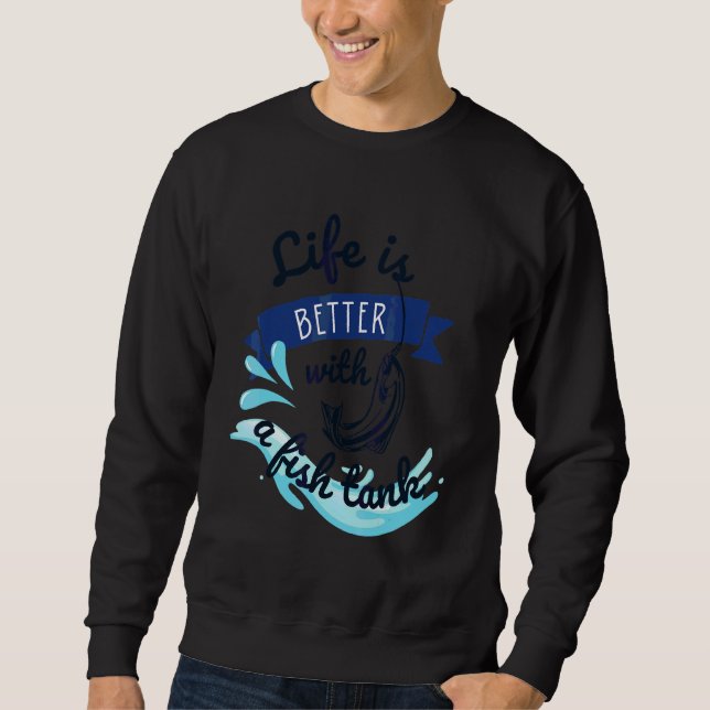Sweatshirt Poissons Réservoirs Aquarium Gardiens Cool Conserv (Devant)