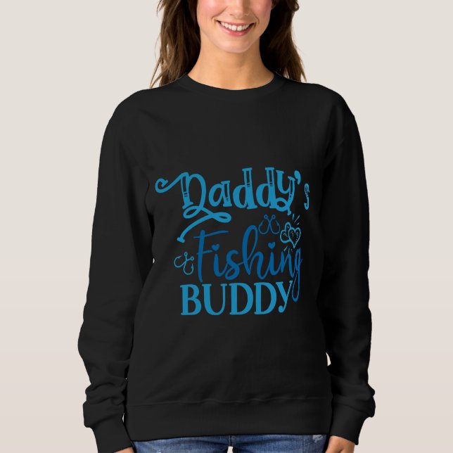 Sweatshirt Poissons s Daddy Pêche Buddy (Devant)
