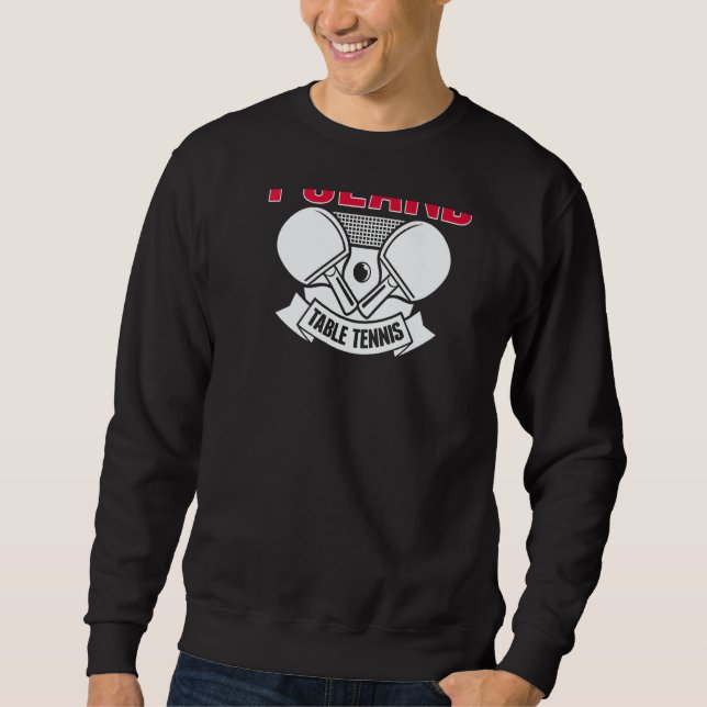 Sweatshirt Poland Table Tennis   Support Polish Ping Pong Tea (Devant)
