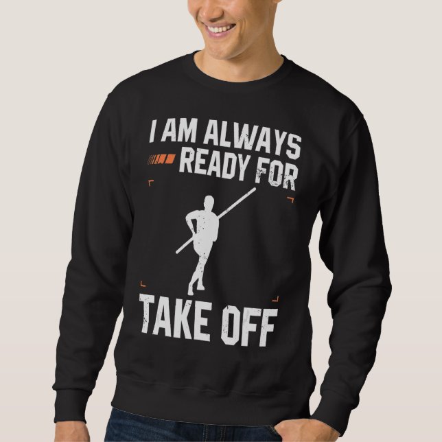 Sweatshirt Pole Vault Athlete Design pour Pole Jumper Vaultie (Devant)
