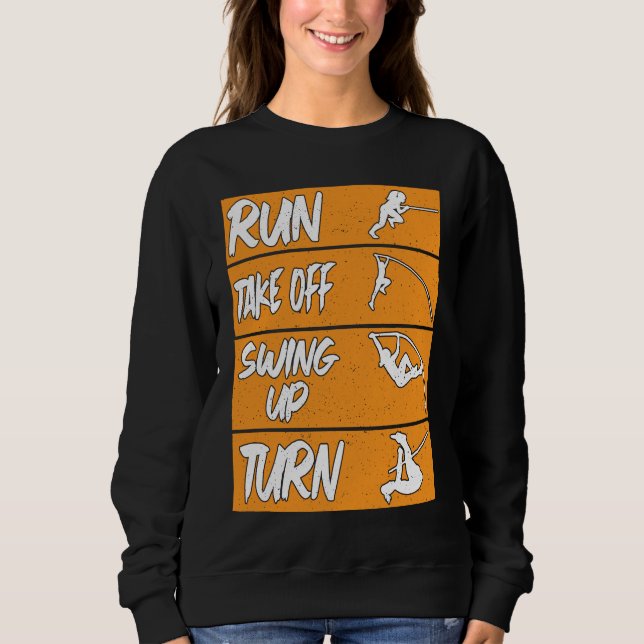 Sweatshirt Pôle Vault Run Swing Up Pôle Vault (Devant)