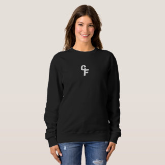 Sweatshirt Police blanche du cou de l'équipe Conquer Fitness