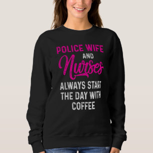 Sweatshirt Police Femme Infirmière Vie Rn Maman 41