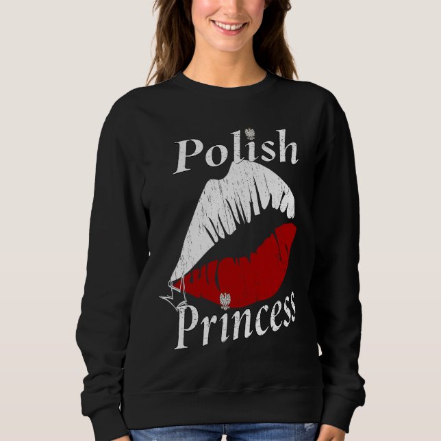 Sweatshirt Polish Princess Girl  Polish Girls with an attitud (Devant)