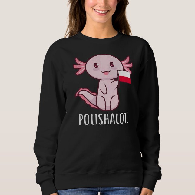 Sweatshirt Polishalotl Pologne Polonais (Devant)