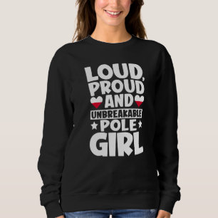 Sweatshirt Pologne Drapeau Fiers Polonais Hommes & Femmes 1