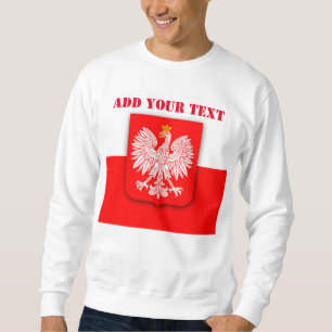 Sweatshirt Pologne Drapeau Football Football Polska Polonaise