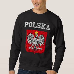 Sweatshirt Pologne Pologne Aigle Fierté polonaise Pologne Voy