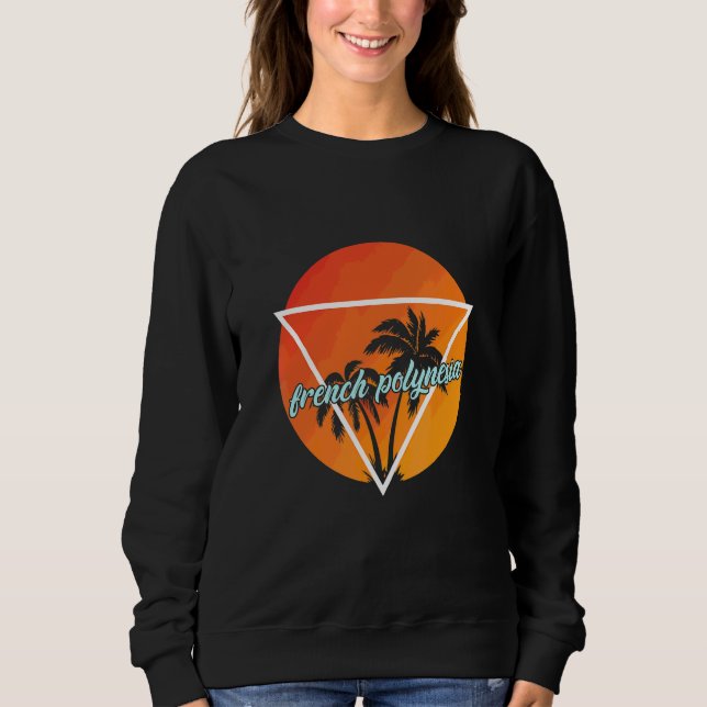 Sweatshirt Polynésie française Triangle en forme de soleil av (Devant)