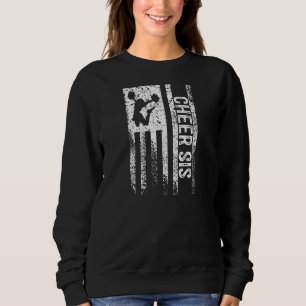 Sweatshirt Pom-Pom Girl Sœur Drapeau Américain Vintage Sœur C